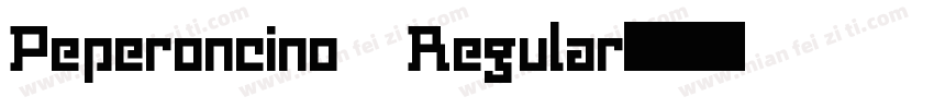 Peperoncino Regular字体转换